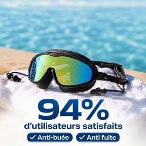 Lunettes de Piscine Panoramiques pour Adulte — Vision 180°, Anti-Buée - AquaVeo