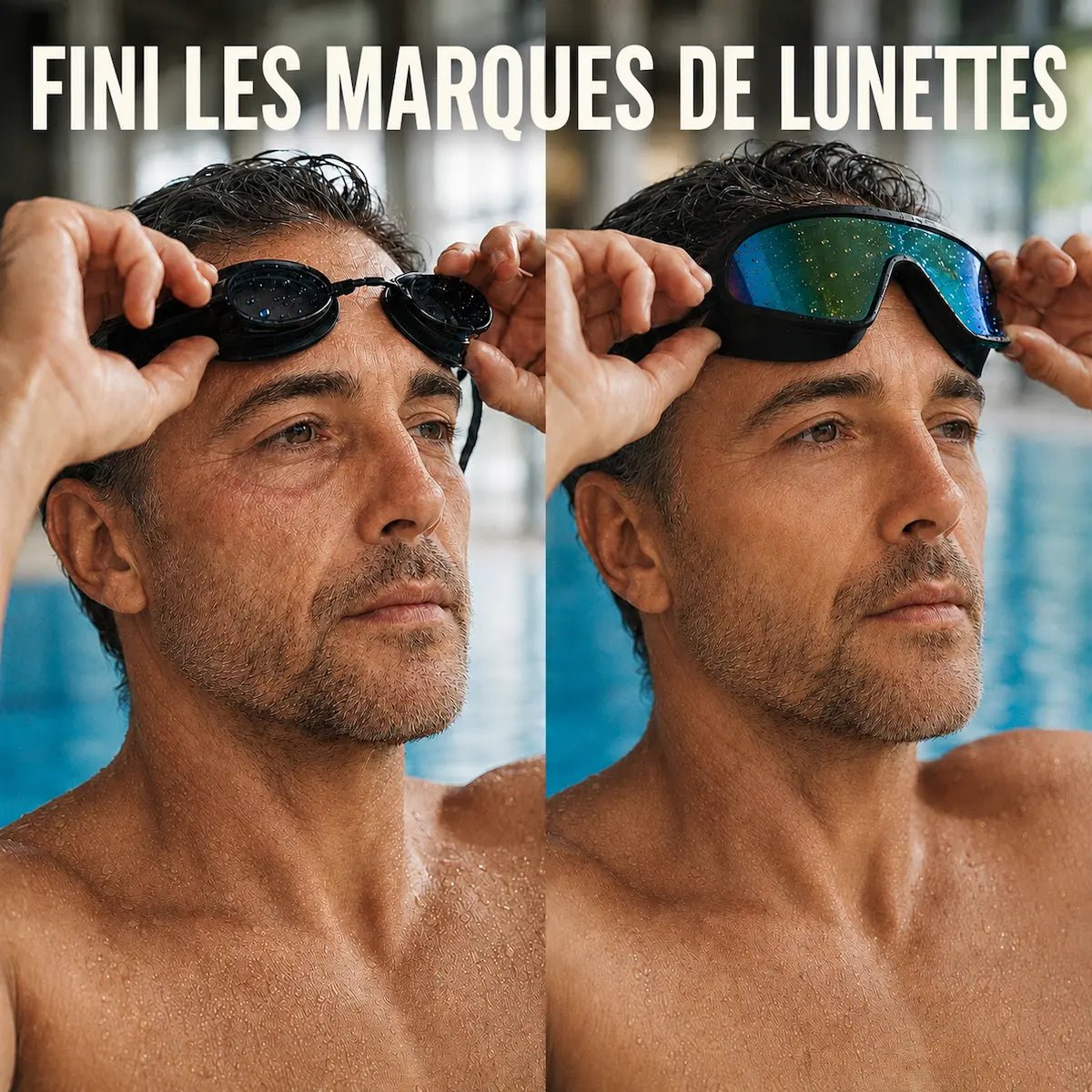 Lunettes de Piscine Panoramiques pour Adulte — Vision 180°, Anti-Buée - AquaVeo