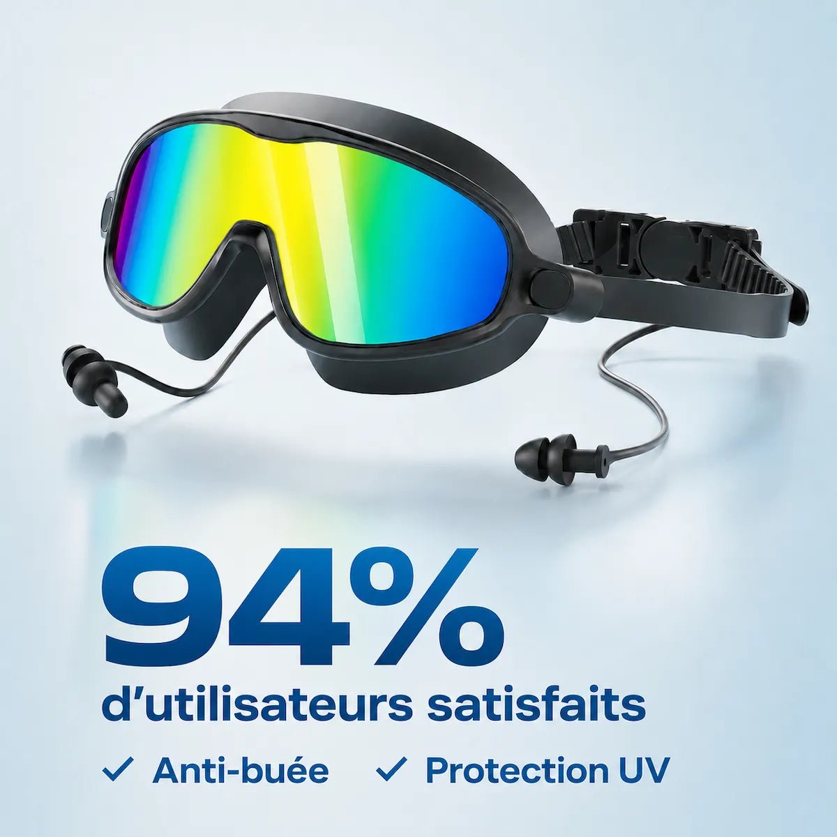Lunettes de Piscine Panoramiques Aquatiques pour Adulte - AquaVeo